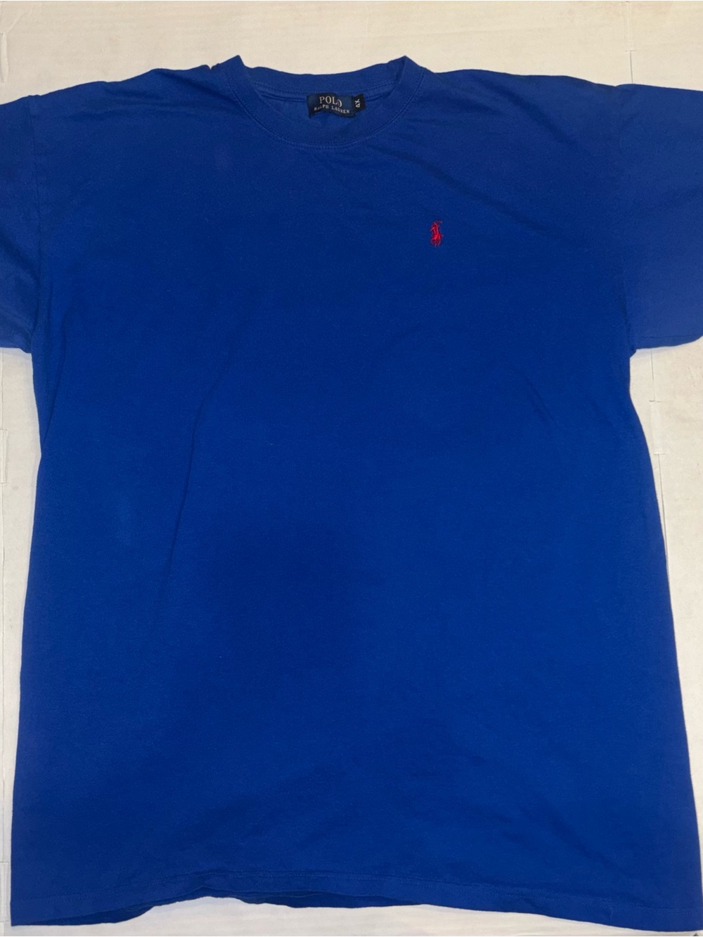Polo by Ralph Lauren Blue Short-Sleeve Crewneck Tee with Red Pony
